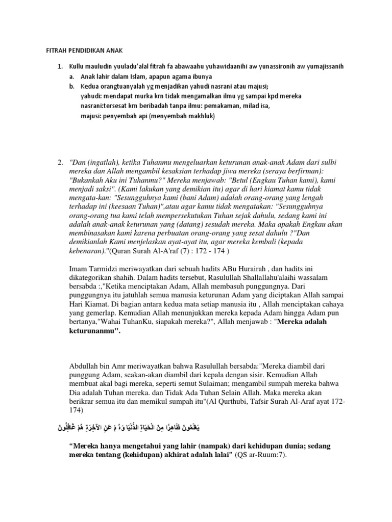 Fitrah Pendidikan Anak Pdf