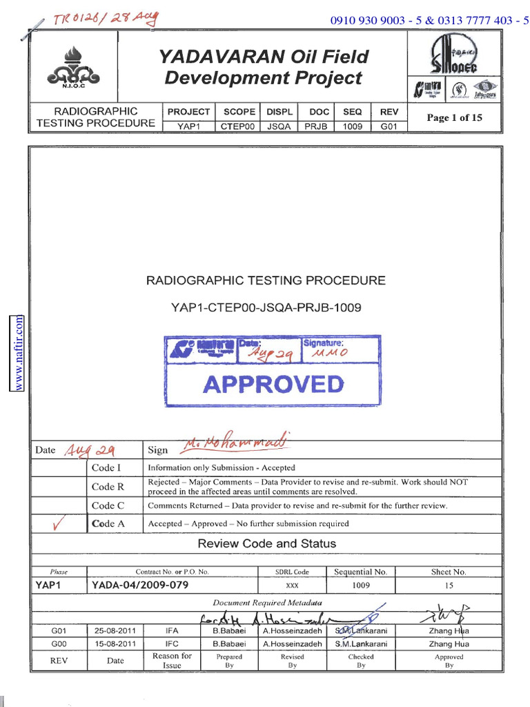 RT Procedure | PDF | Radiography | Welding