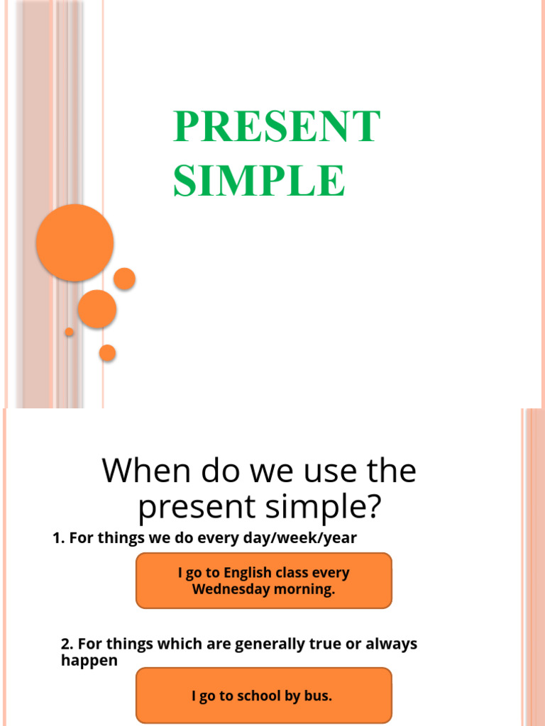 Present Simple Grammar Guides - 140015 | PDF | Linguistic Typology ...
