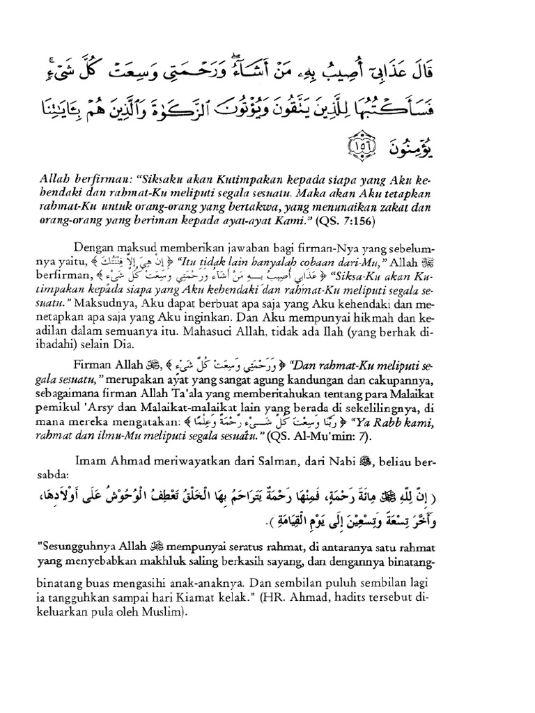 Rahmat Allah dan Maknanya dalam Islam | PDF