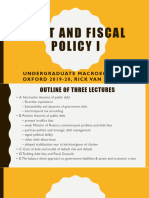 Debt and Fiscal Policy Lectures