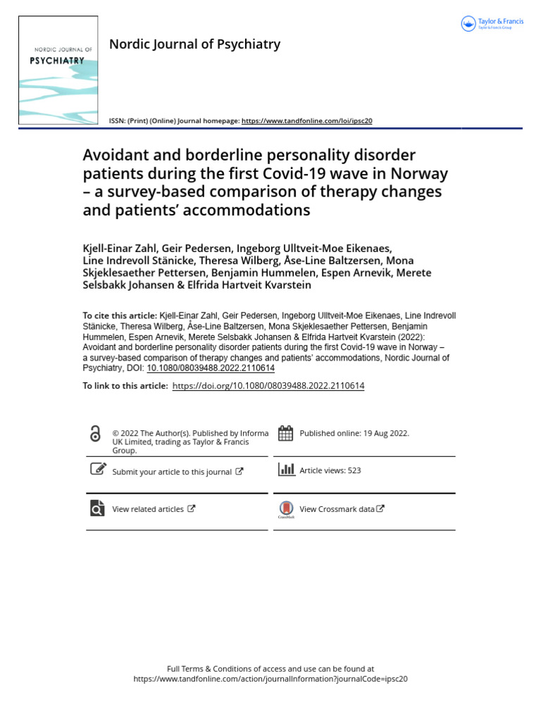 Avoidant+and+Borderline+Personality+Disorder+Patients+During+the+First ...