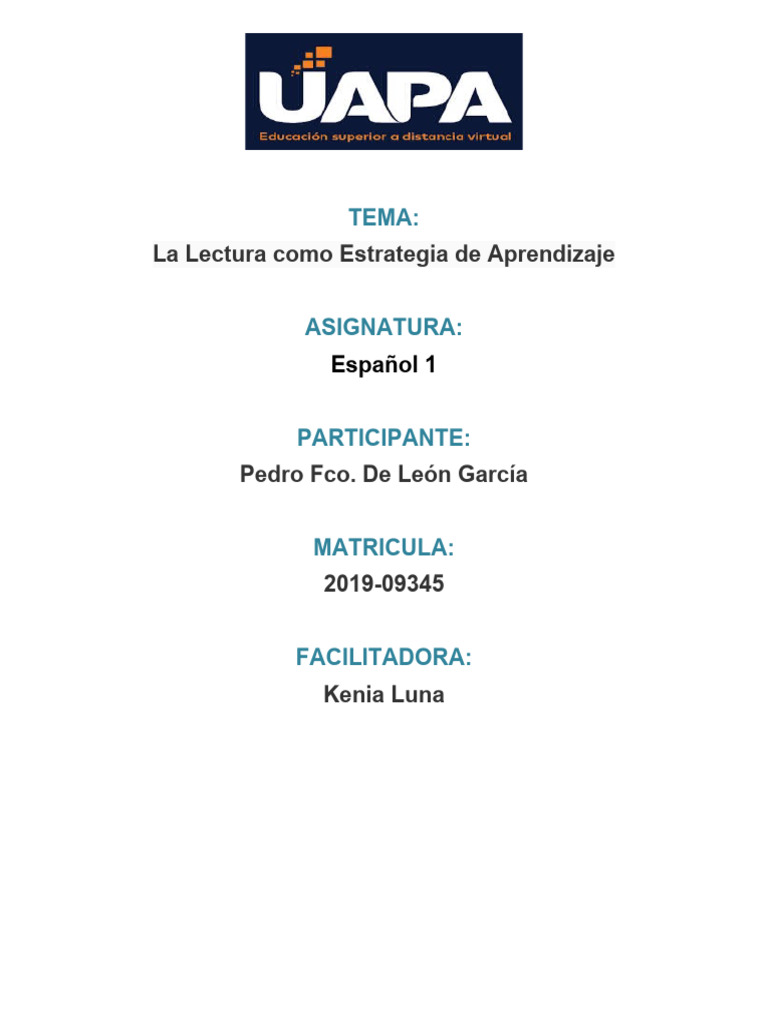 La Lectura como Estrategia de Aprendizaje | PDF | Verdad | Felicidad