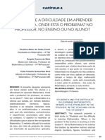 Os Alunos e A Dificuldade em Aprender Matematica Onde Esta o Problema No Professor No Ensino Ou No Aluno