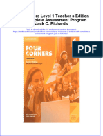 (Download PDF) Four Corners Level 1 Teacher S Edition With Complete Assessment Program Jack C Richards Online Ebook All Chapter PDF