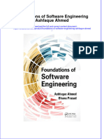 (Download PDF) Foundations of Software Engineering Ashfaque Ahmed Online Ebook All Chapter PDF
