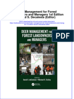 [Download pdf] Deer Management For Forest Landowners And Managers 1St Edition David S Decalesta Editor online ebook all chapter pdf 