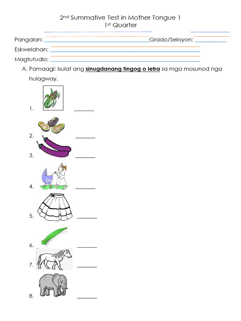 Summative Test 2 | PDF