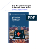 (Download PDF) Spirituality in Management Insights From India Sushanta Kumar Mishra Online Ebook All Chapter PDF