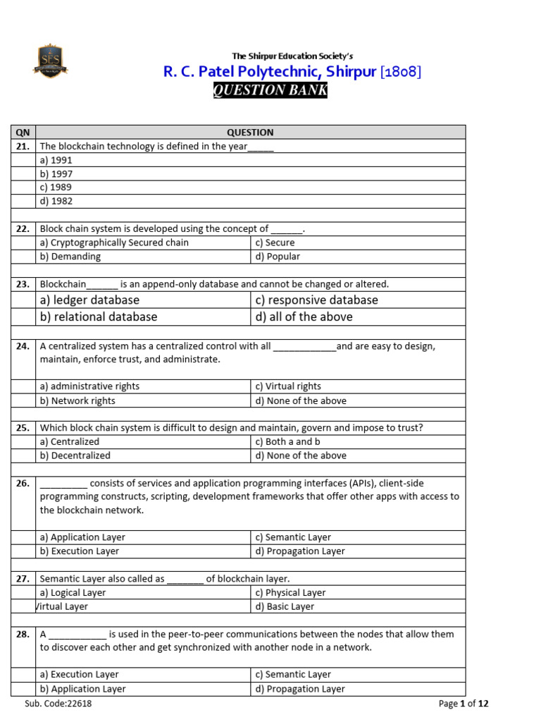 ETI Question Bank For Class Test2 | PDF | Security Hacker | White Hat ...