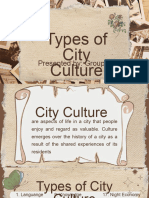 Types of City Culture