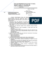 Surat Pelaksanaan Lomba Desa Dan Kelurahan Tk. Provinsi THN 2021
