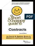 Short and Happy Guide To Contracts (Short & Happy Guides), A - David G Epstein & Bruce A Markell & Lawrence Ponoroff
