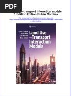 (Download PDF) Land Use Transport Interaction Models 1 Edition Edition Ruben Cordera Online Ebook All Chapter PDF