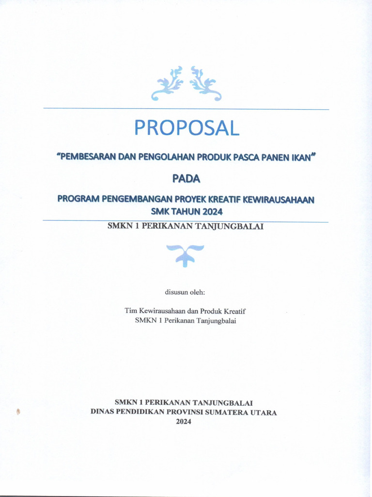 Proposal Proyek Kreatif 2024 | PDF