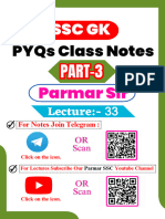 Pyqs Class Notes: SSC GK Part-3