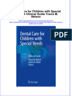 [Download pdf] Dental Care For Children With Special Needs A Clinical Guide Travis M Nelson online ebook all chapter pdf 