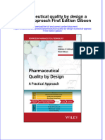 (Download PDF) Pharmaceutical Quality by Design A Practical Approach First Edition Gibson Online Ebook All Chapter PDF
