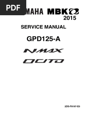 ヤマハ NMAX エヌマックス サービスマニュアル GPD150-A