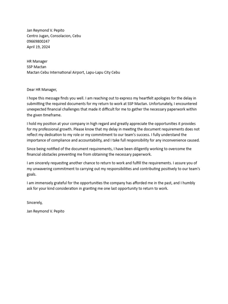 Request for Job Consideration | PDF | Finance & Money Management
