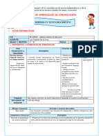 Comunicación - Escribimos Un Texto Descriptivo