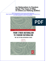 (Download PDF) From Cyber Nationalism To Fandom Nationalism The Case of Diba Expedition in China Liu Hailong Editor Online Ebook All Chapter PDF