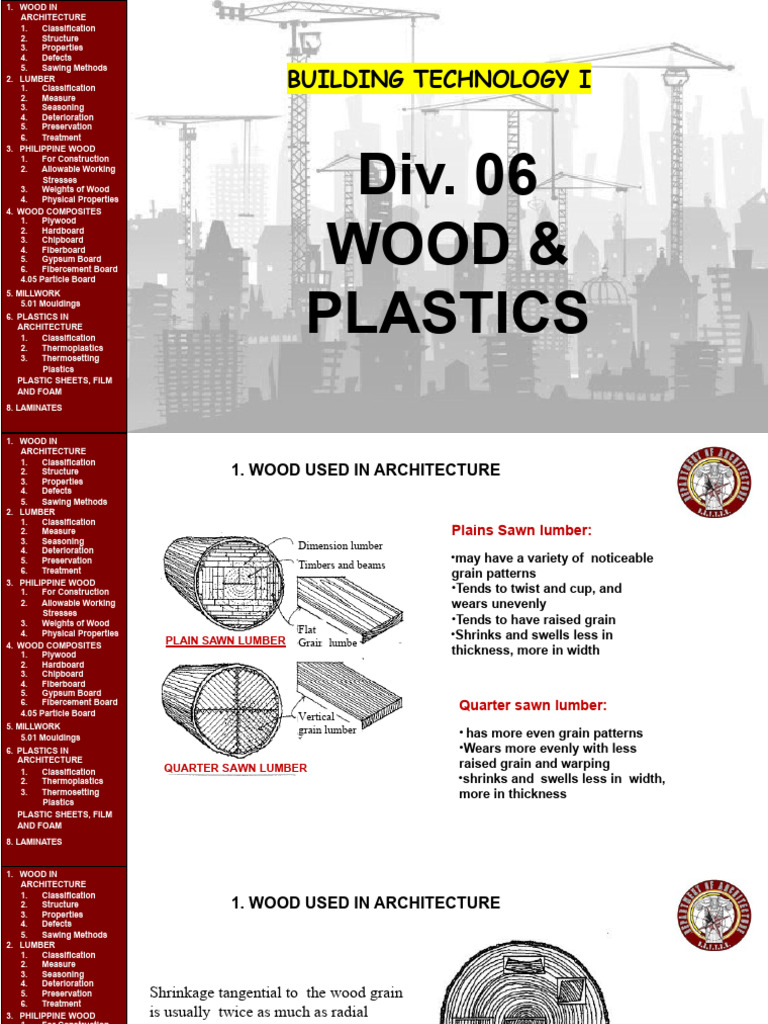 Wood and Plastics in Architecture Guide | PDF | Wood | Lumber