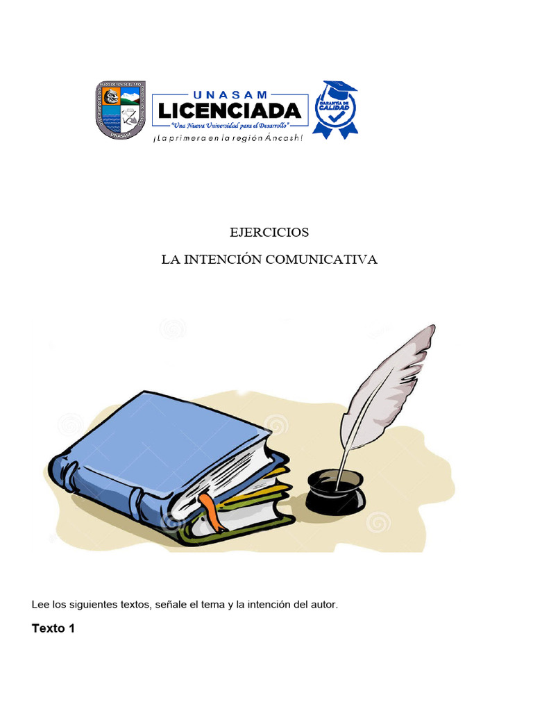 Ejercicios de Intención Comunicativa | PDF | Pecado