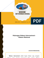 3. Hubungan Hukum Internasional - Hukum Nasional