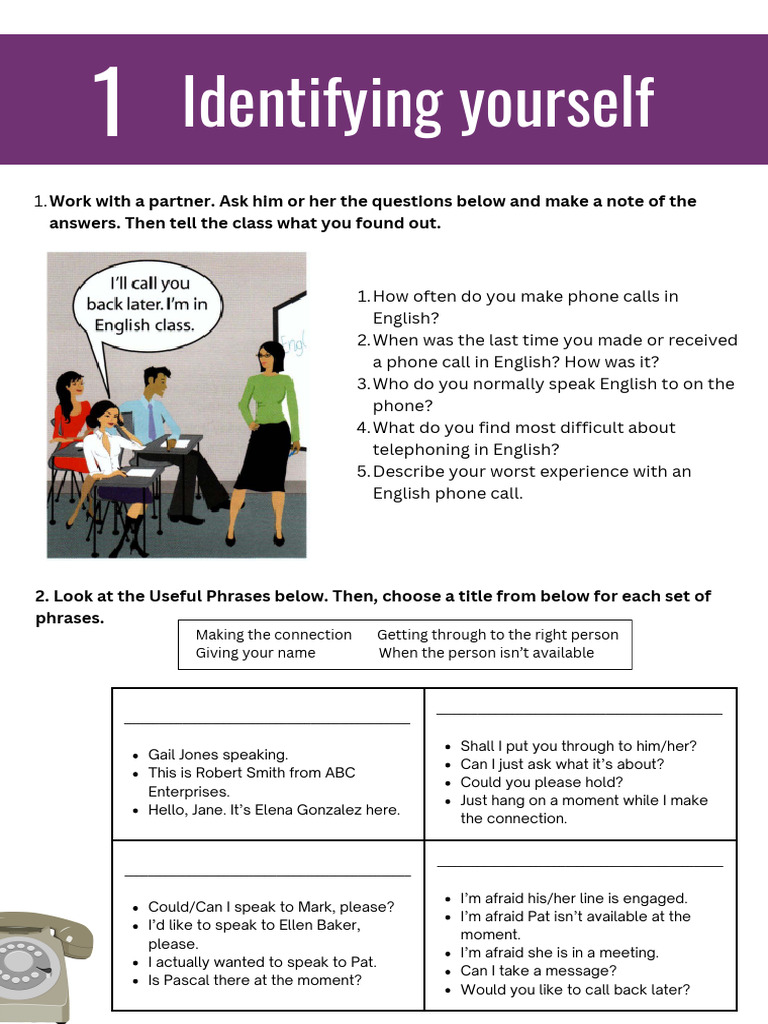 English For Telephoning | PDF | Language Arts & Discipline
