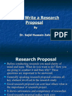 Lecture3 How To Write A Research Proposal