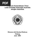 Download Pengaruh Kemerdekaan Timor Leste Terhadap Hubungan Australia Dengan Indonesia by Mokong Soares SN73335540 doc pdf