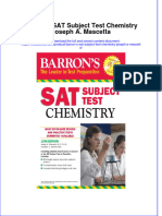 (Download PDF) Barron S Sat Subject Test Chemistry Joseph A Mascetta Online Ebook All Chapter PDF