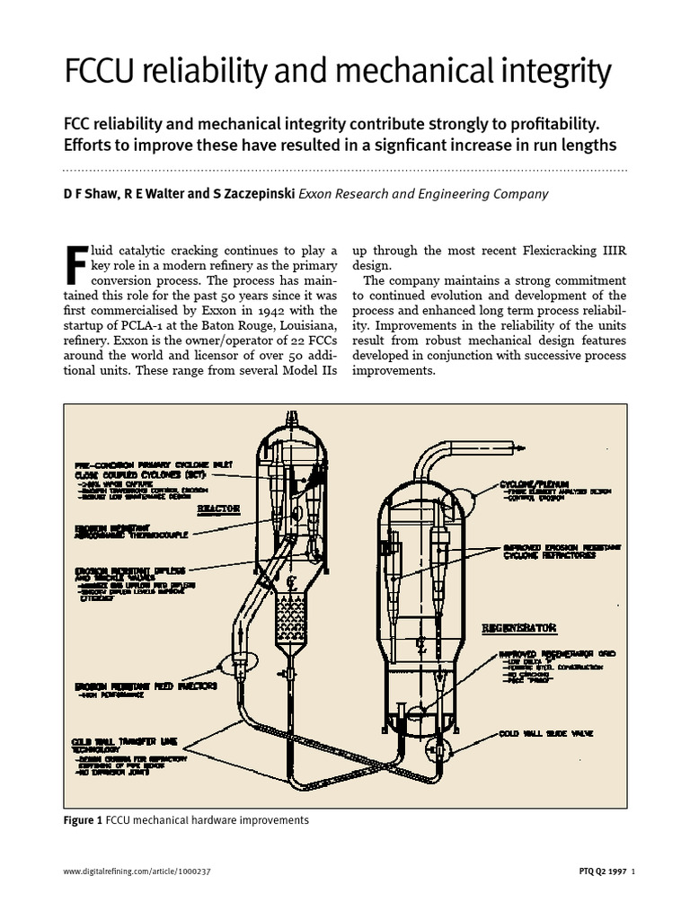 Enhancing FCCU Reliability and Integrity | PDF | Mechanical Engineering