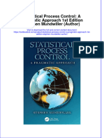 (Download PDF) Statistical Process Control A Pragmatic Approach 1St Edition Stephen Mundwiller Author Online Ebook All Chapter PDF