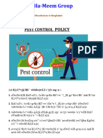 Pest Conrol Policy