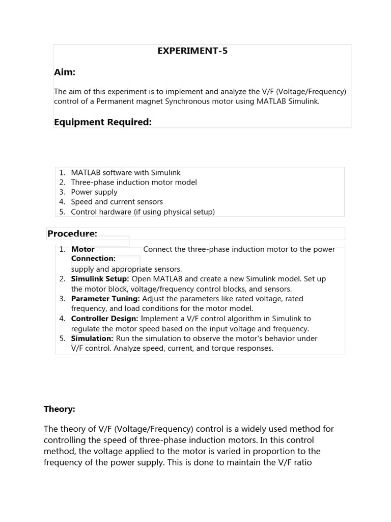 Exp 5 | PDF | Electric Motor | Electromagnetism
