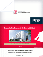 AUDITORIA FINANCIERA I SESIÓN 8-15