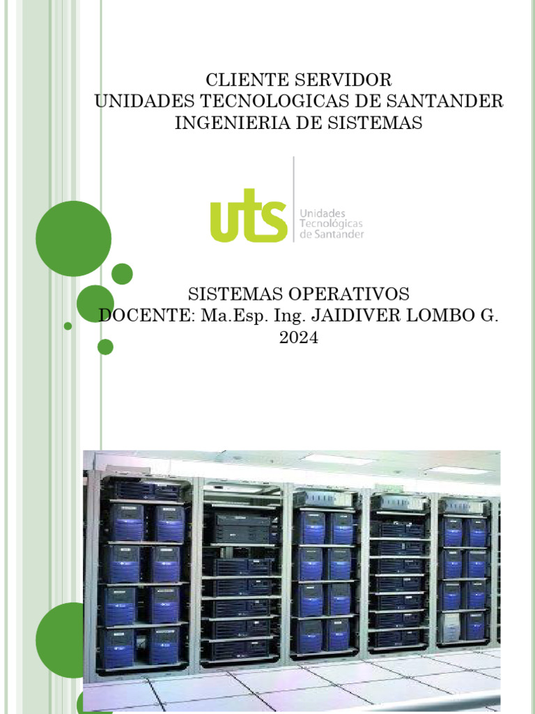 Cliente Servidor | PDF | Modelo cliente-servidor | Servidor (Computación)
