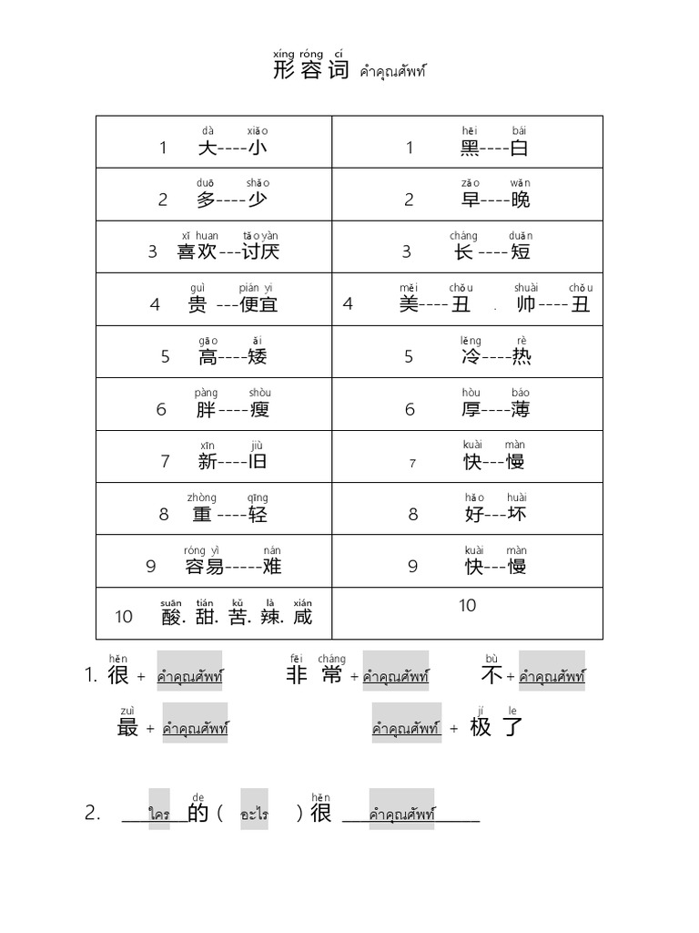 形容词 | PDF