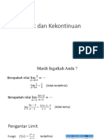 Limit Dan Kekontinuan