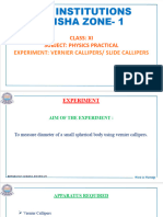 Class Xi Practical (Slide Callipers)