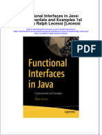 [Download pdf] Functional Interfaces In Java Fundamentals And Examples 1St Edition Ralph Lecessi Lecessi online ebook all chapter pdf 