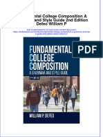 [Download pdf] Fundamental College Composition A Grammar And Style Guide 2Nd Edition Defeo William P online ebook all chapter pdf 