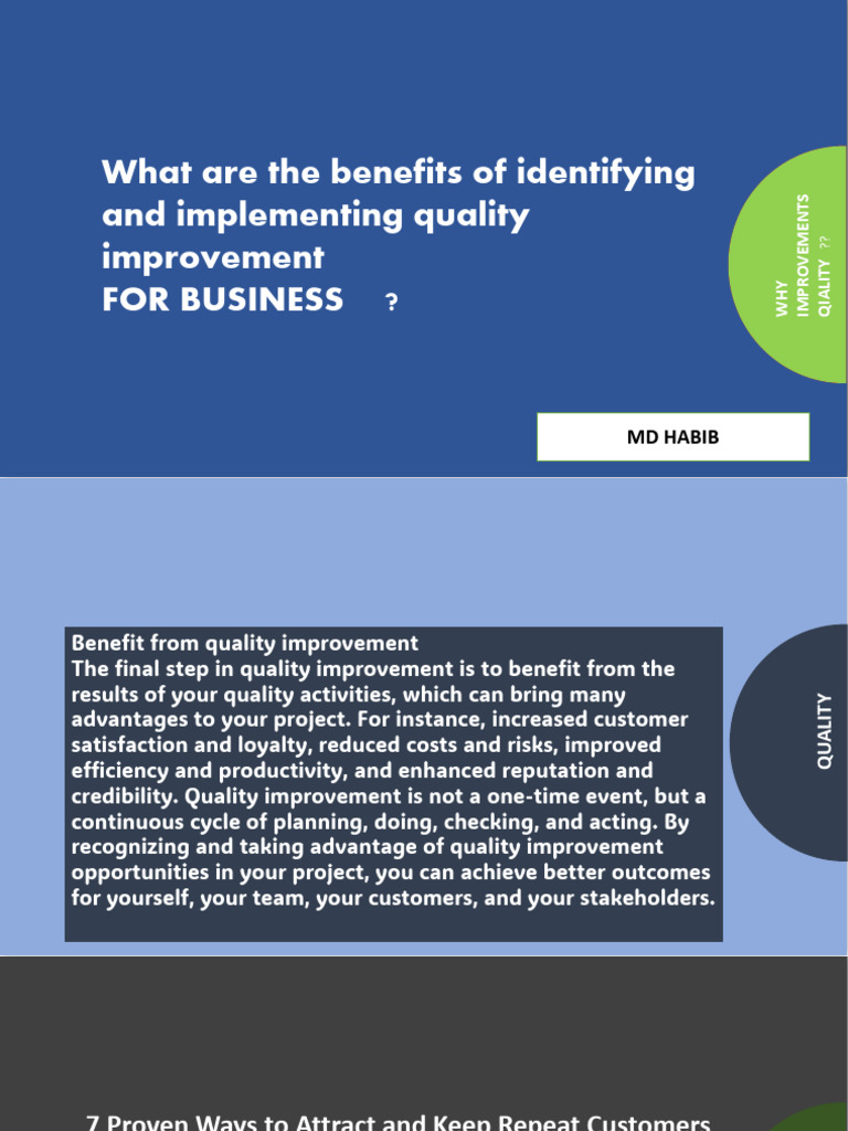 Photo inspiration: Fresh Look at Benefits Of Quality Pdf Quality Management