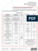CTM PP TX 160 Technical Data Sheet