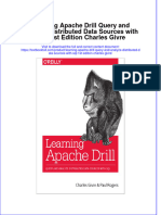 (Download PDF) Learning Apache Drill Query and Analyze Distributed Data Sources With SQL 1St Edition Charles Givre Online Ebook All Chapter PDF