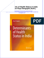 (Download PDF) Determinants of Health Status in India 1St Edition Keya Sengupta Auth Online Ebook All Chapter PDF