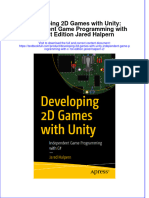 [Download pdf] Developing 2D Games With Unity Independent Game Programming With C 1St Edition Jared Halpern 2 online ebook all chapter pdf 