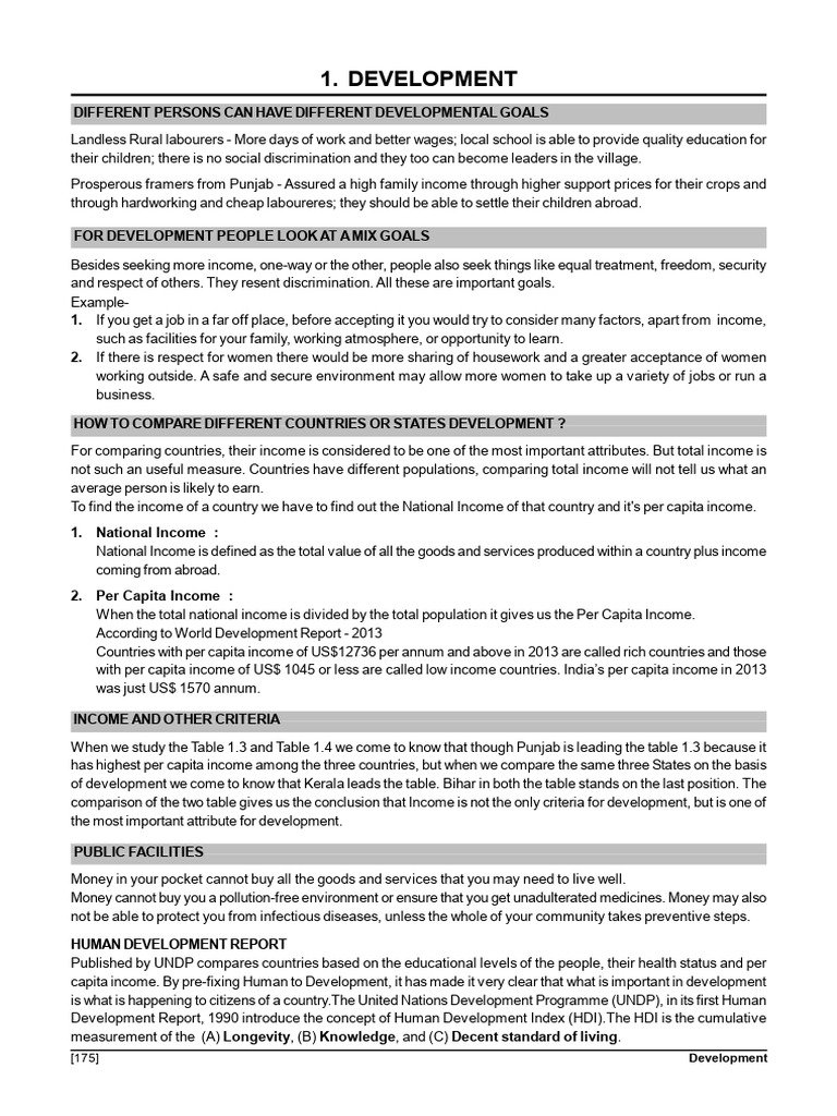 Understanding Development Goals and Metrics | PDF | Credit | Finance ...